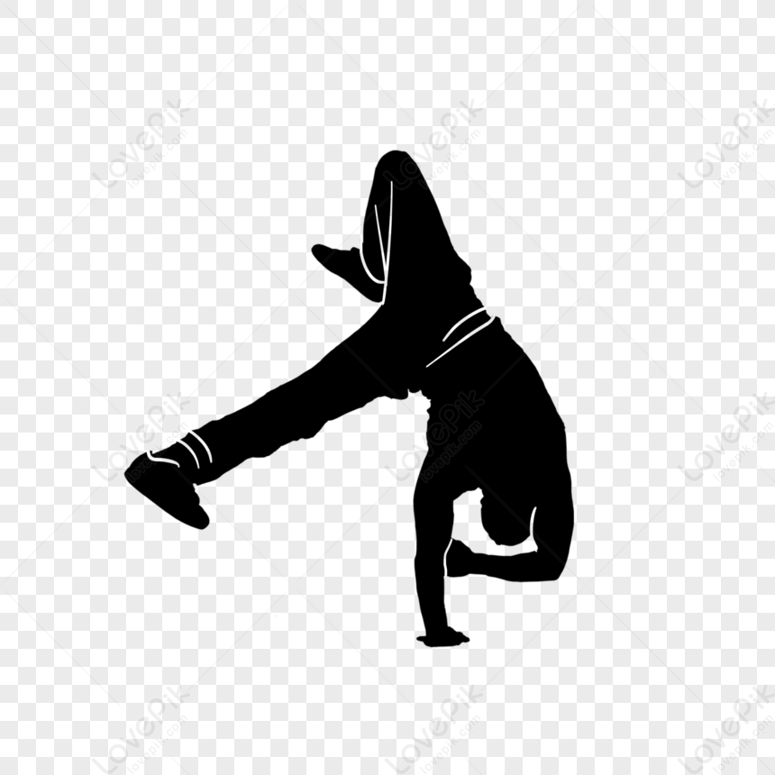 Cool Hip-hop Dance,hips,dancer,silhouette PNG White Transparent And ...