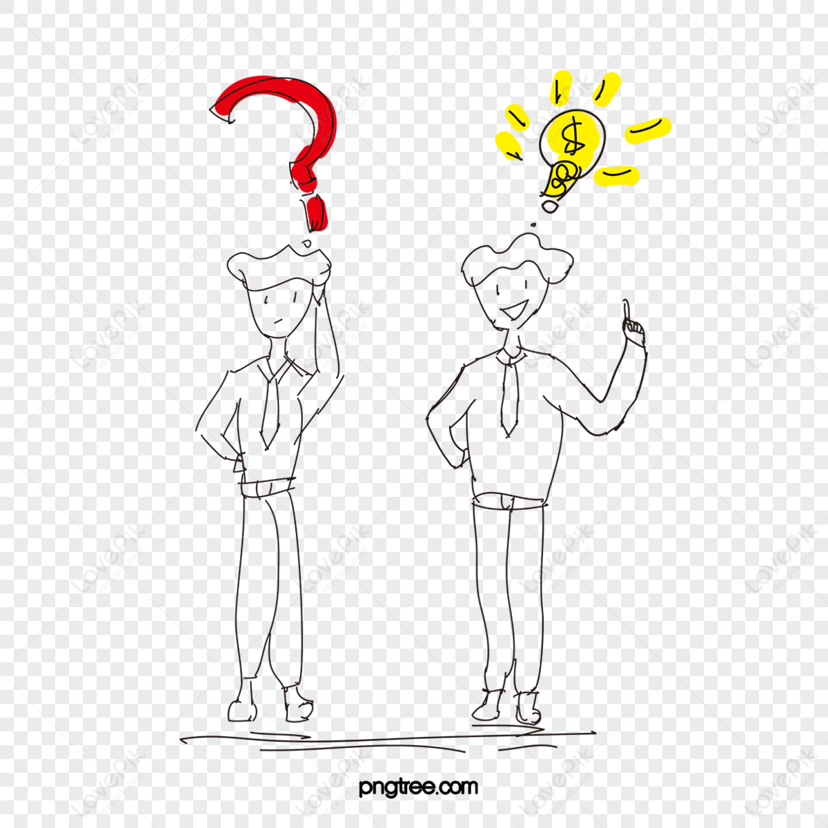 Character Creative Task Thinking, Thinking Drawing, King Drawing, Thinking  Sketch PNG Transparent Clipart Image and PSD File for Free Download | King  drawing, Clip art, Creative