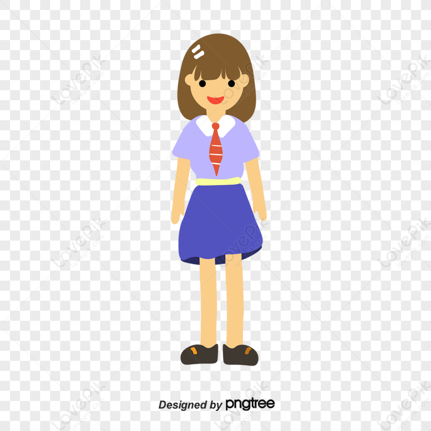 Girls In School Uniforms,bag,pupil,beauty PNG Transparent And Clipart ...