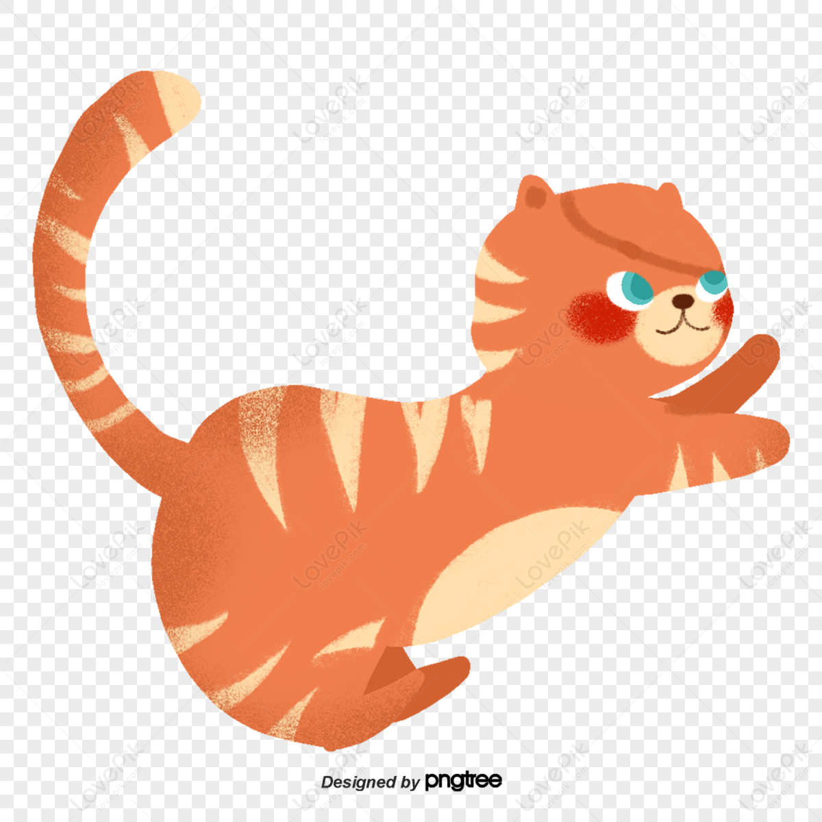 🐱 Cute Tabby Cat PNG  Free Adorable Kitty Sticker Download