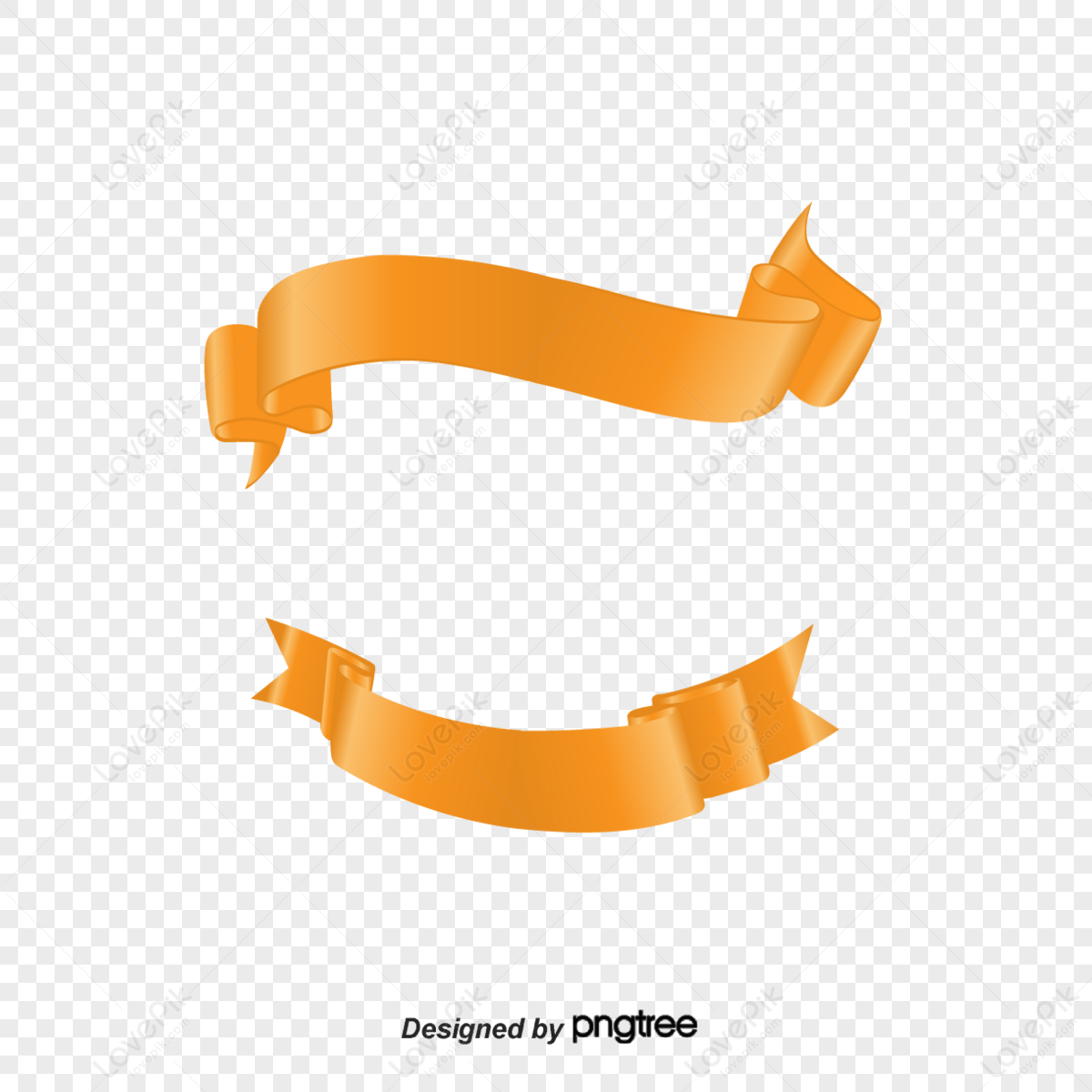 Orange ribbon png images