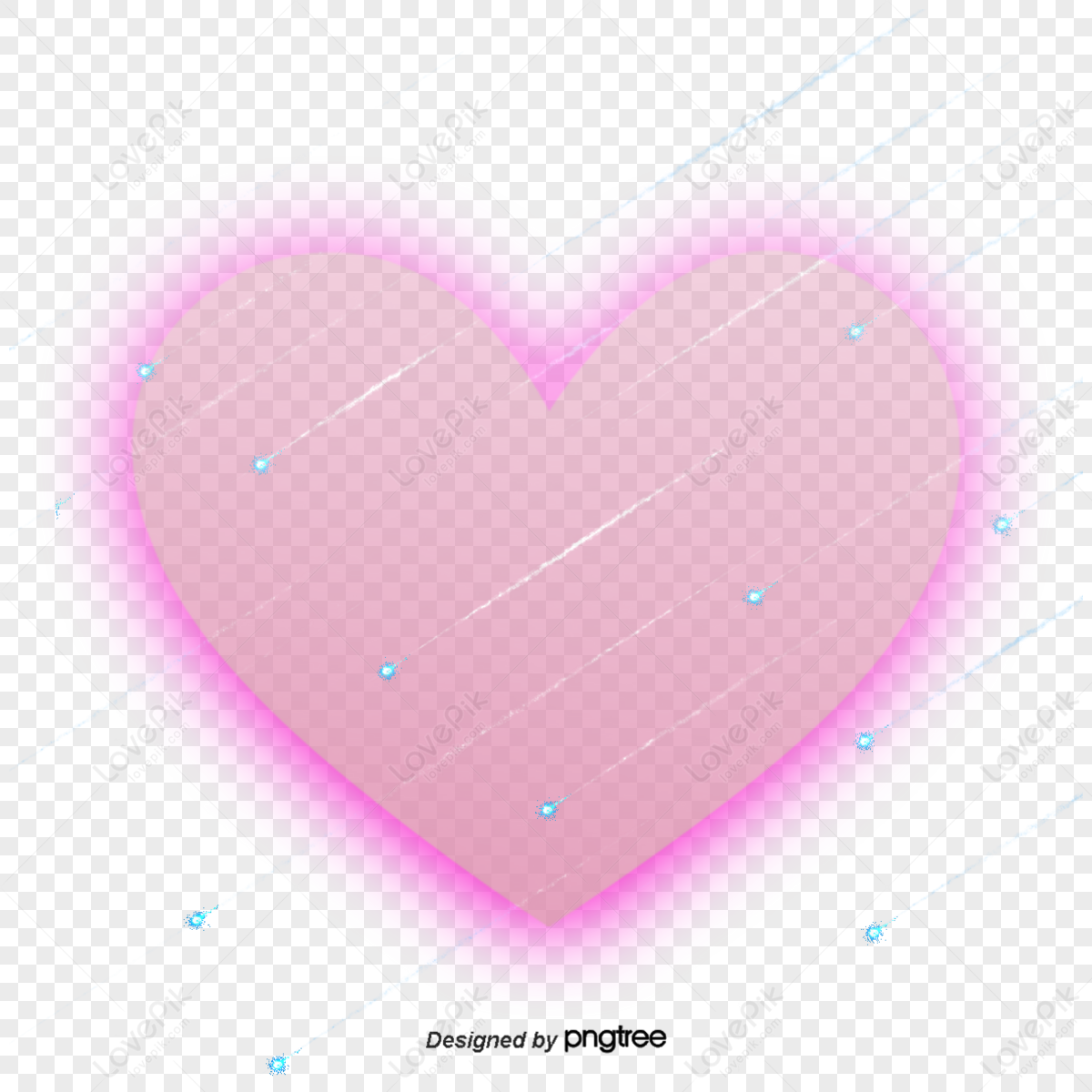 Neon Pink Heart Images, HD Pictures For Free Vectors Download - Lovepik.com