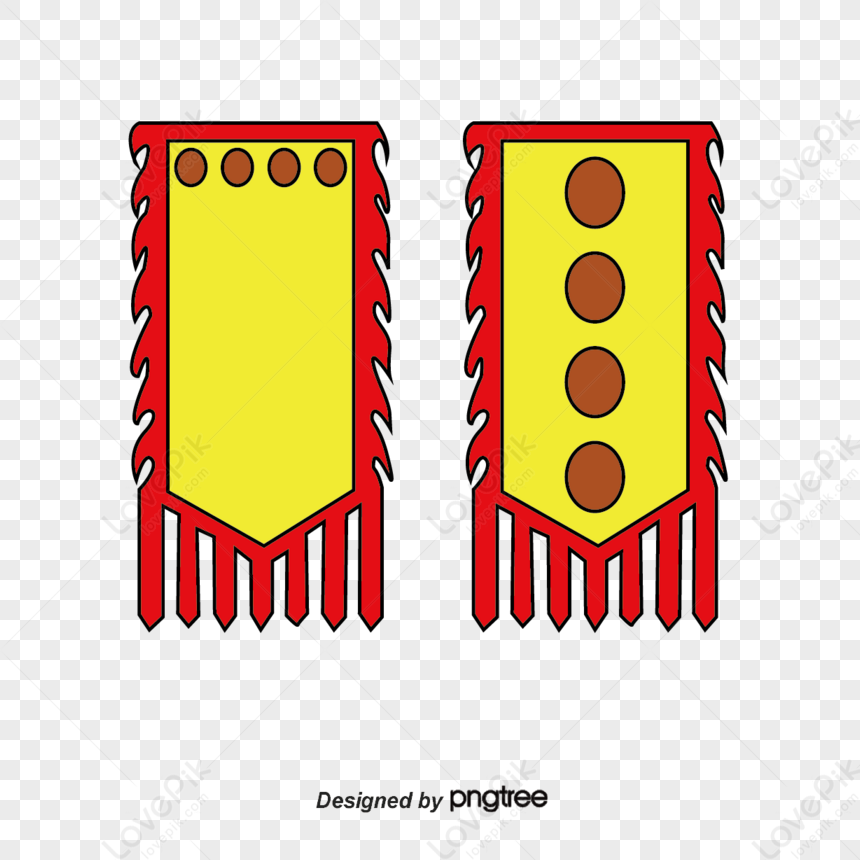 平面の長方形の赤い辺の黄色の底の旗,赤い縁,簡素な約束,フラッグ イラスト， 平面, 赤い縁, 赤い旗 フリー素材 透過 - Lovepik