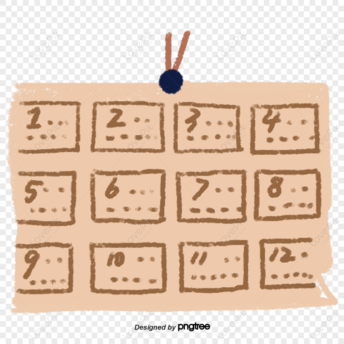 Simple Khaki Calendar,cartoon,time,decoration PNG Transparent ...