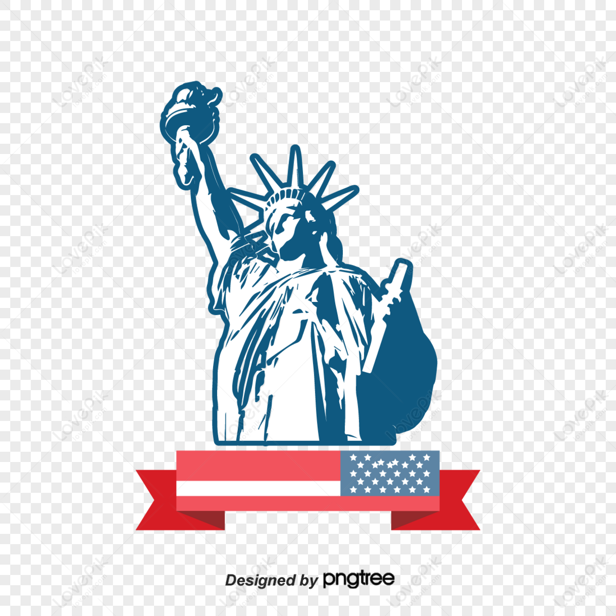 Statue Of Liberty Design In American Architecture,silhouette,travel PNG ...