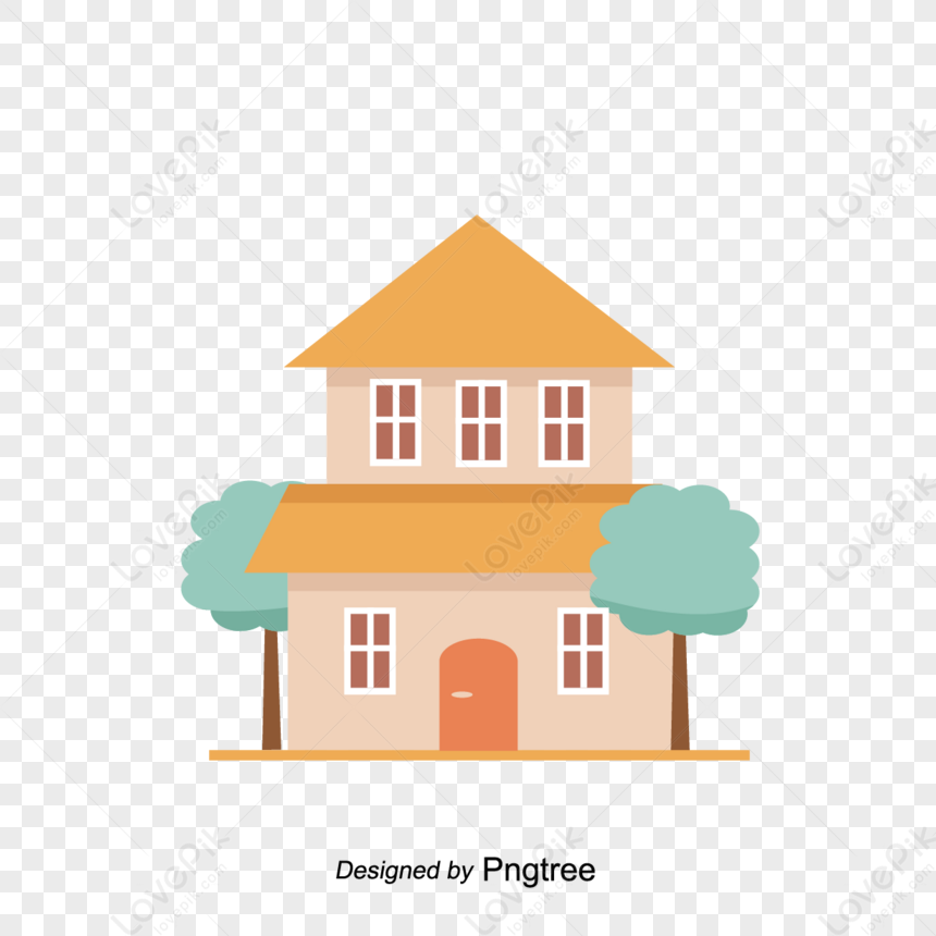 Two-storey Building Trees,estate,isolated,environmental PNG Image And ...