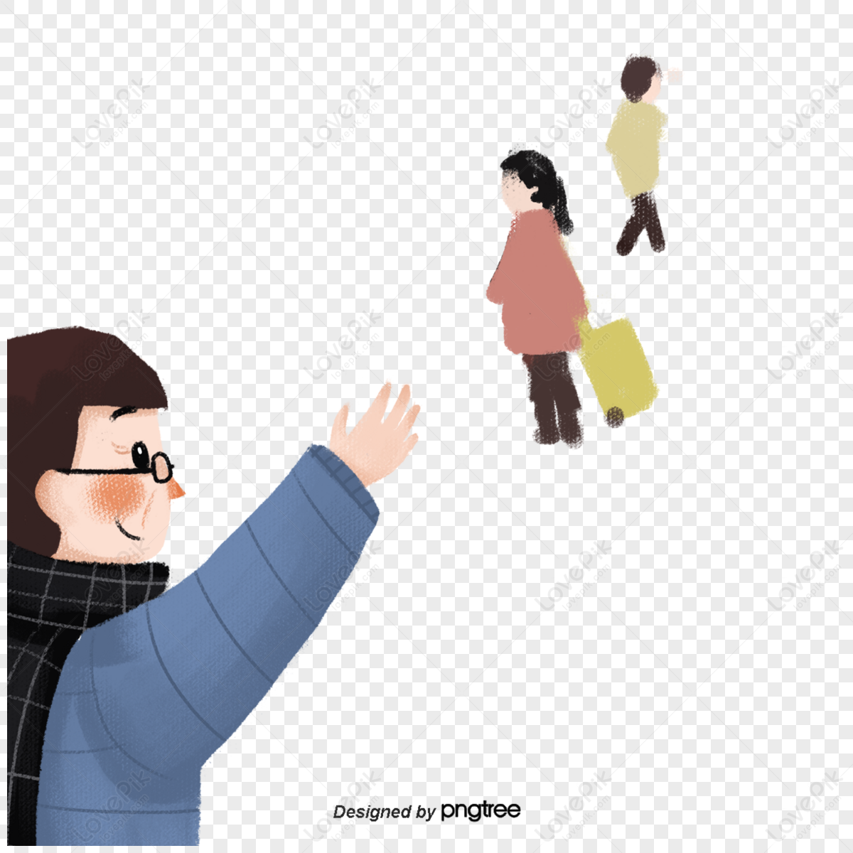 Girl Bye PNG Images With Transparent Background | Free Download On Lovepik