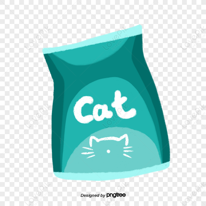 A Bag Of Blue Cat Food,pet,shopping Bag Free PNG And Clipart Image For ...