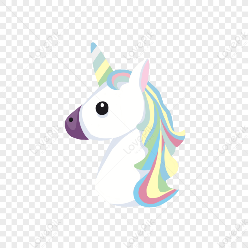 Cartoon Color Cute Unicorn Image,celebration,pink,strips PNG White ...