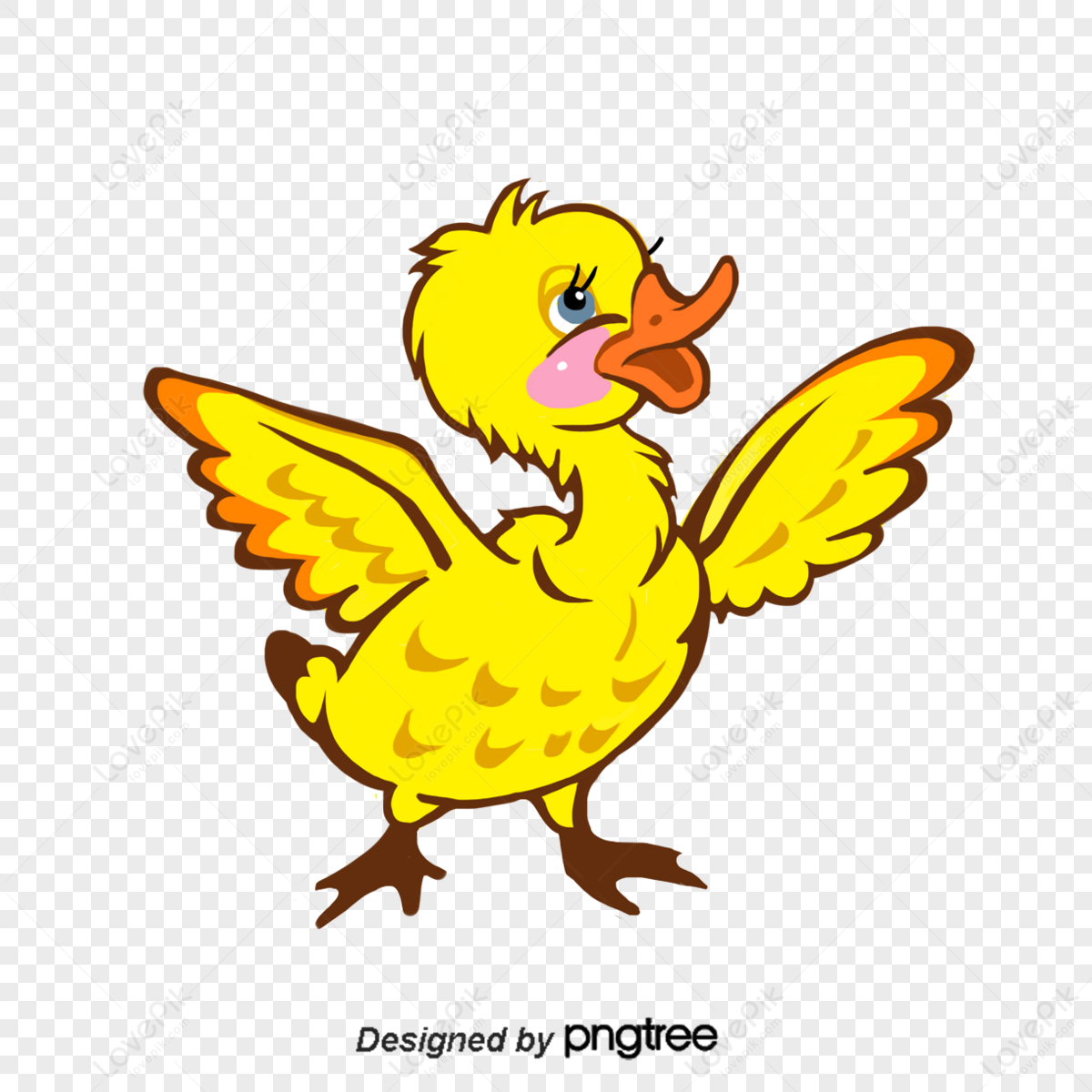 Cartoon Style Cute Duck,piyopiyo,ducklings,duckling PNG Picture And ...