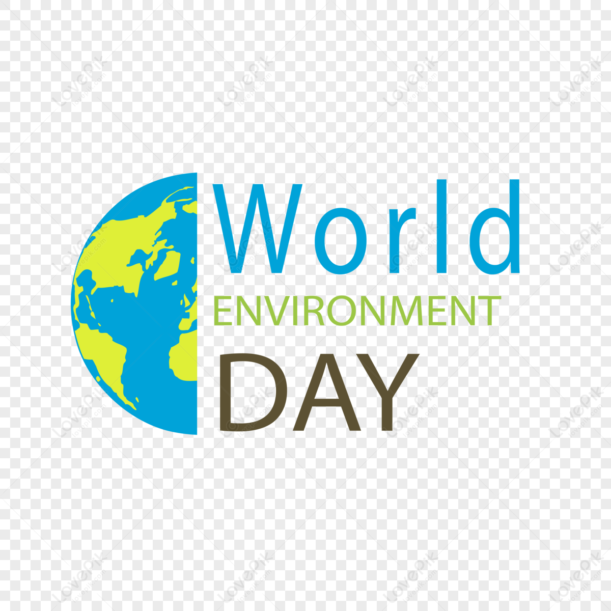 Creative Fonts For World Environment Day,notice,sign PNG White ...