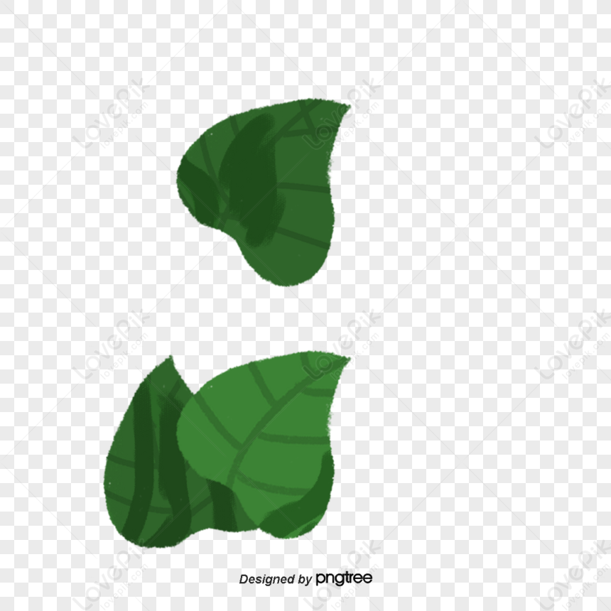 Floating Green Leaf Cartoon Free Animated Gif Element PNG Images