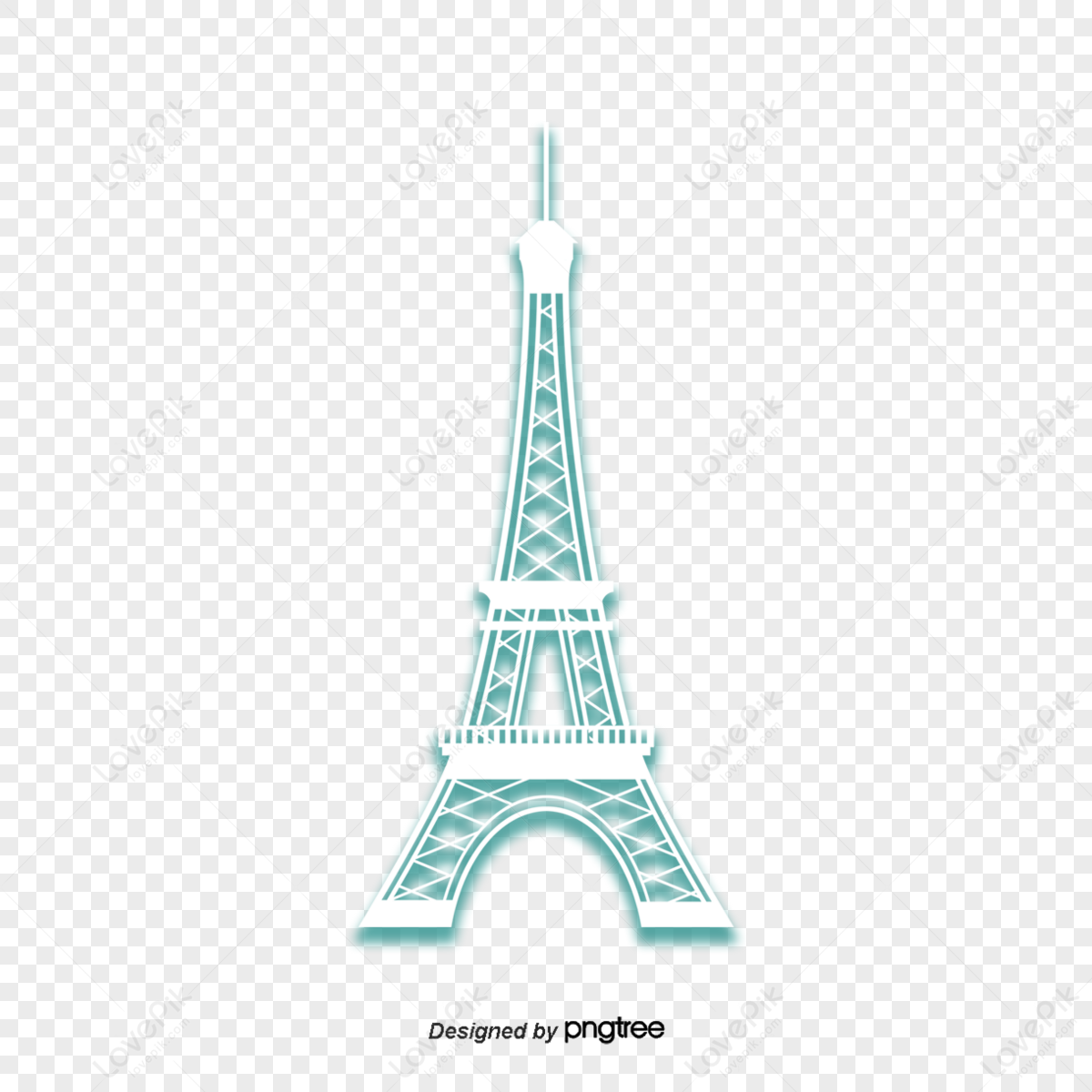 the eiffel tower a landmark building in paris,tourist attraction,scenic spot png hd transparent image