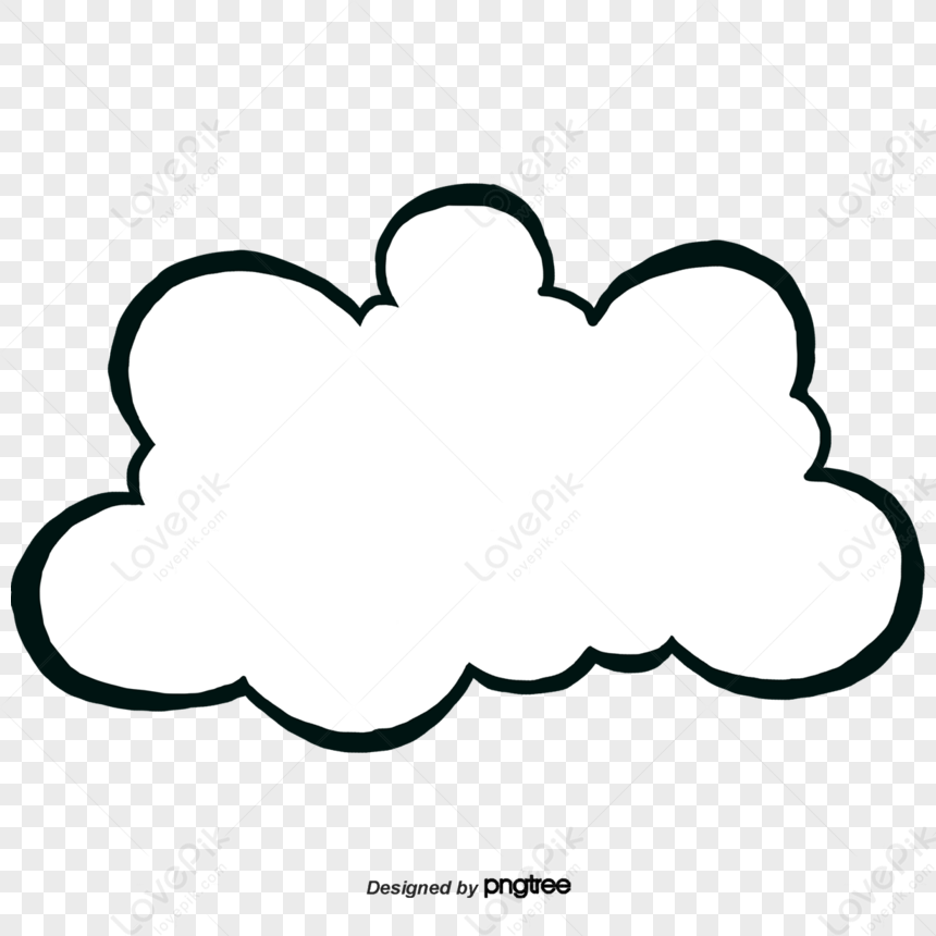 White Dialogue Box In Cloud Shape,transparent Cloud,dialogues PNG Image ...