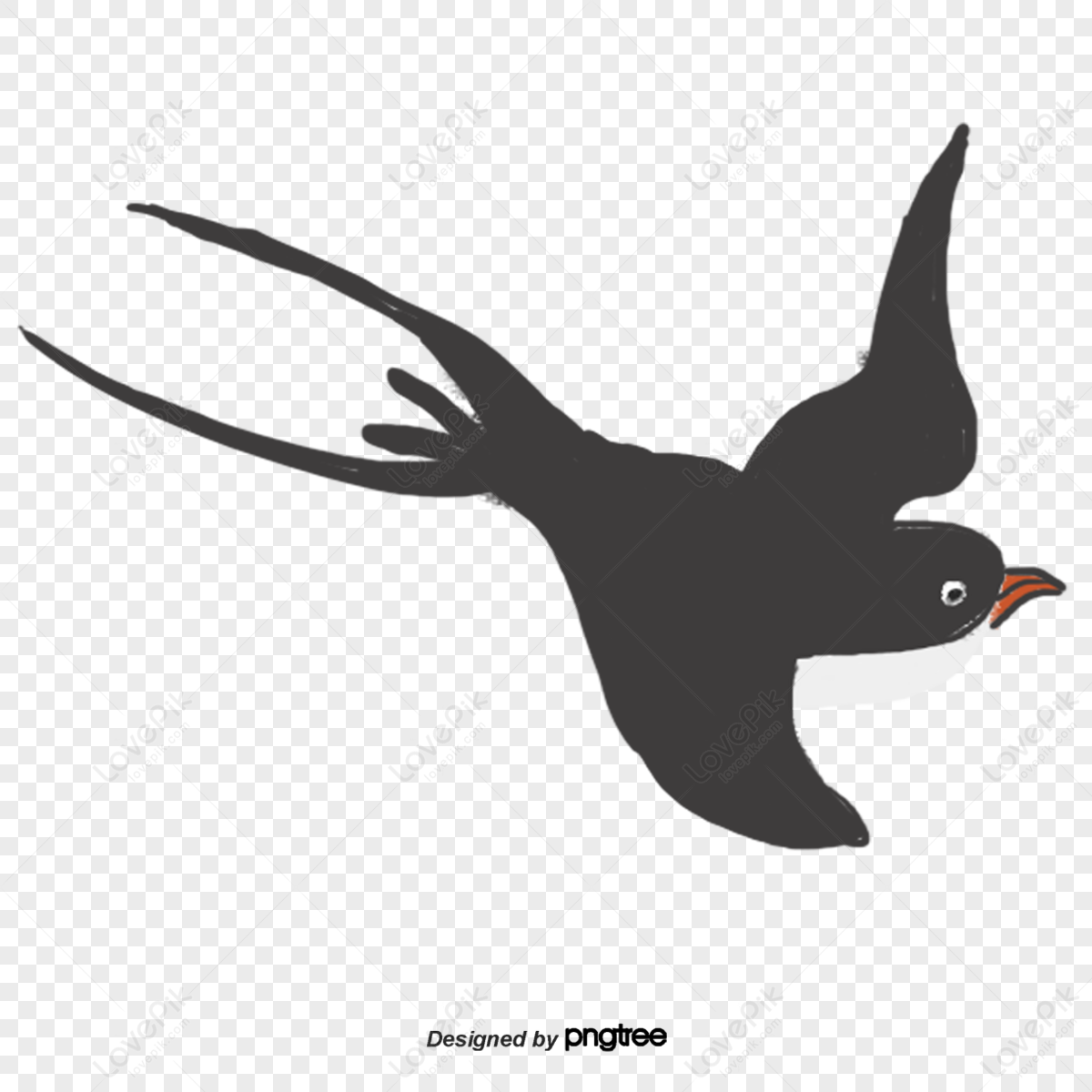 Black Animal Bird Swallow,flight,swallows,soar To Great Heights PNG ...