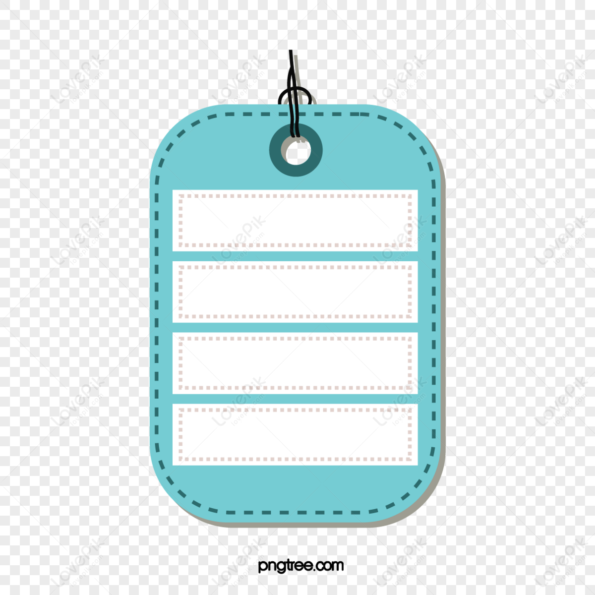 Blue fresh leather luggage tag,soft pale,tags,brand png transparent image