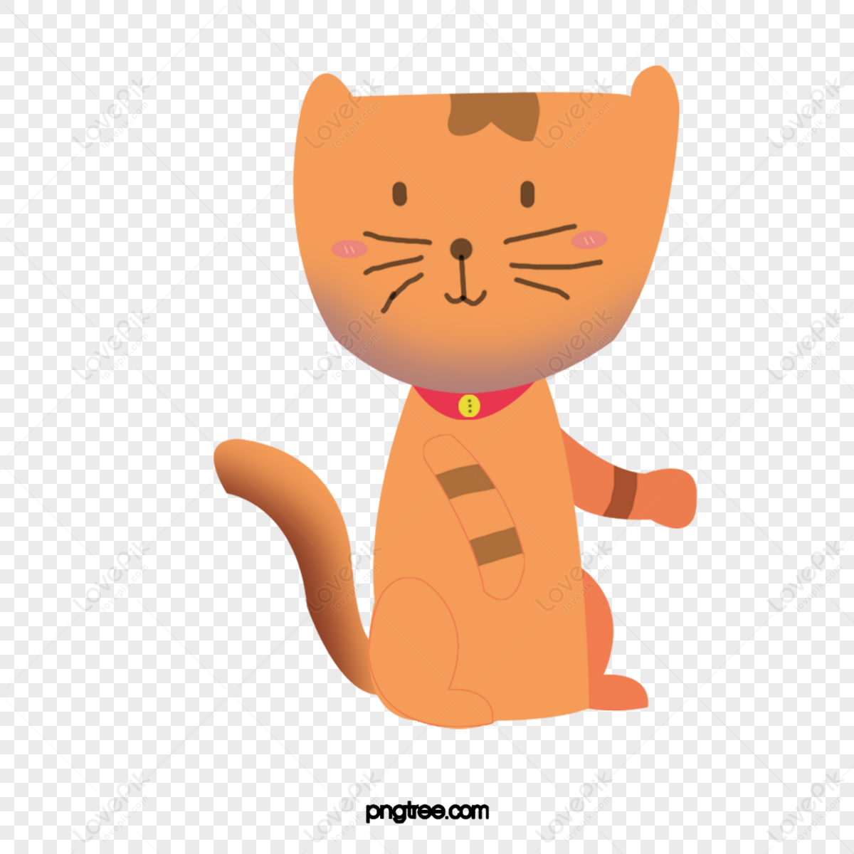 🐱 Cute Tabby Cat PNG  Free Adorable Kitty Sticker Download