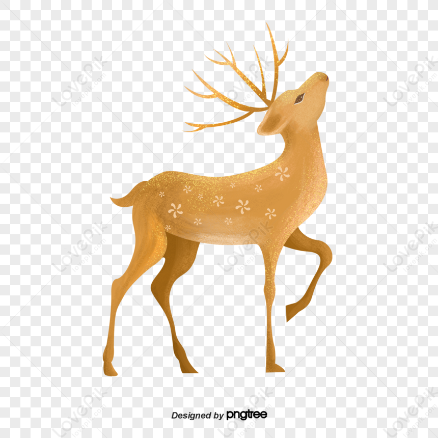 Sika Deer Looking Up At The Sky,face Upward,anime PNG Image Free ...