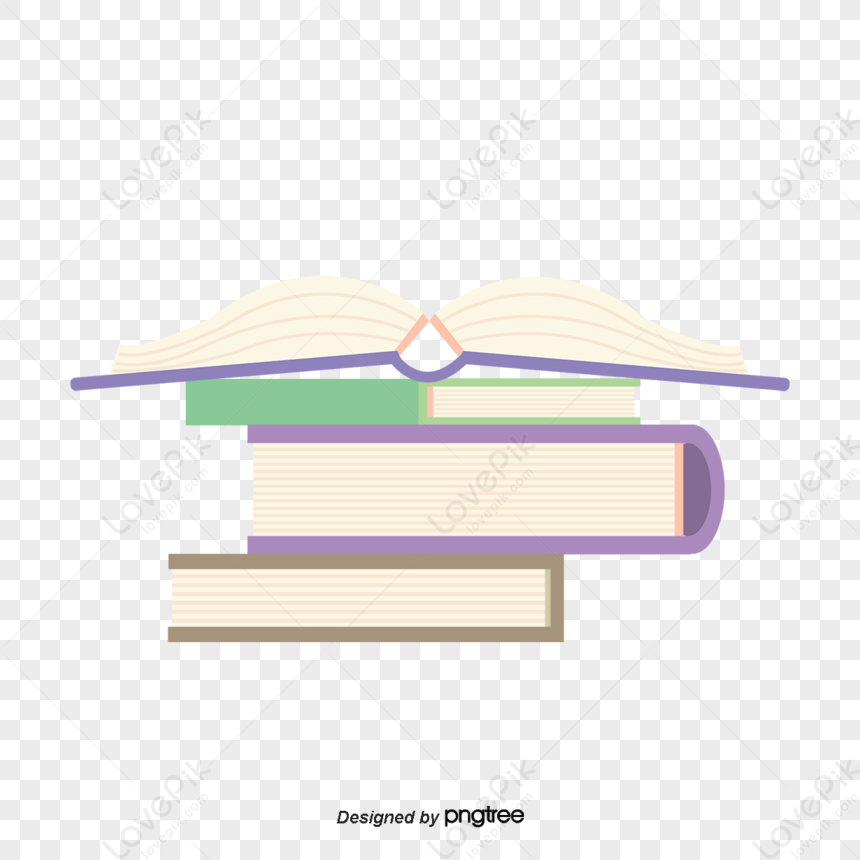 Education Book Clipart Transparent PNG Hd, Opening Book Simple Flat Design  With Colored Hand Drawn Educational Vector Illustration, Student,  Stationery, Education PNG Image For Free Download