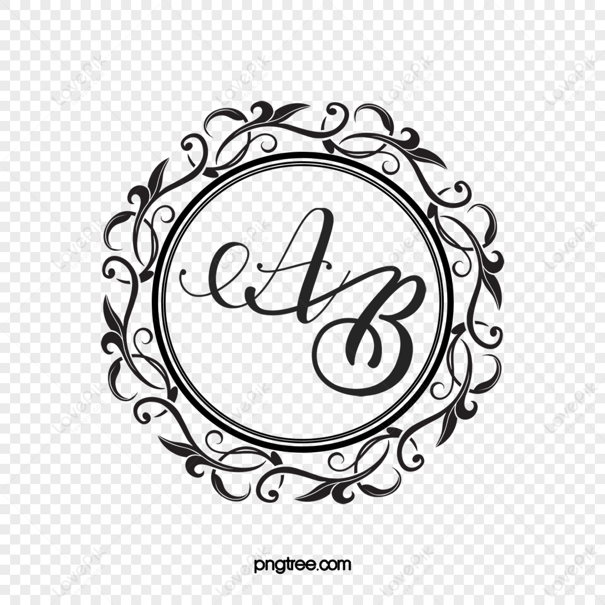 Monogram Border PNG Images With Transparent Background | Free Download ...