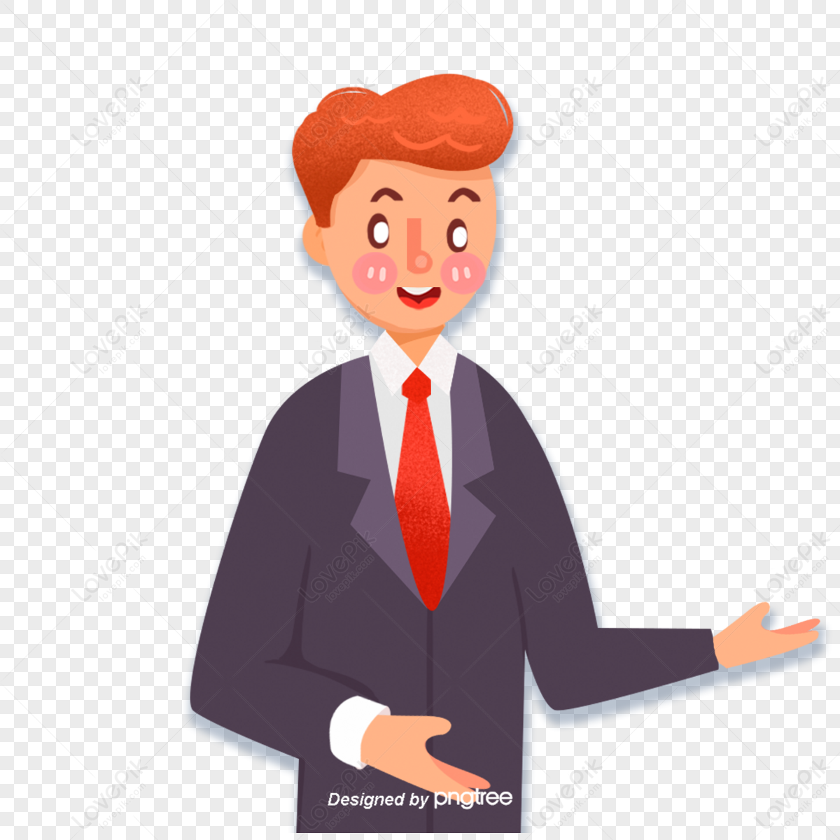 Modern Suit Illustration Vector, Official Suit, Modern