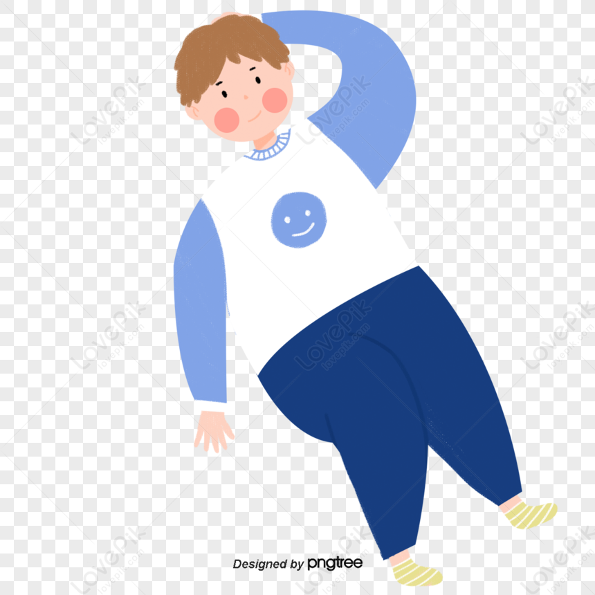 Flat Boy Lying With Smiley Face,white,home PNG Transparent Image And ...