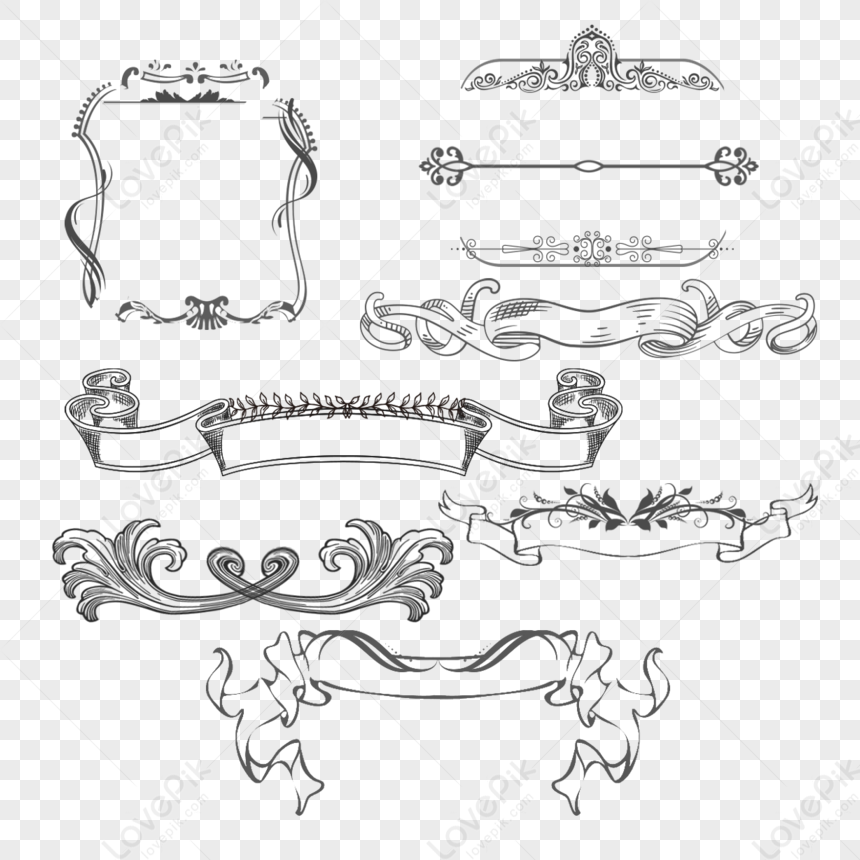 Ribbon Lace PNG Transparent Images Free Download, Vector Files