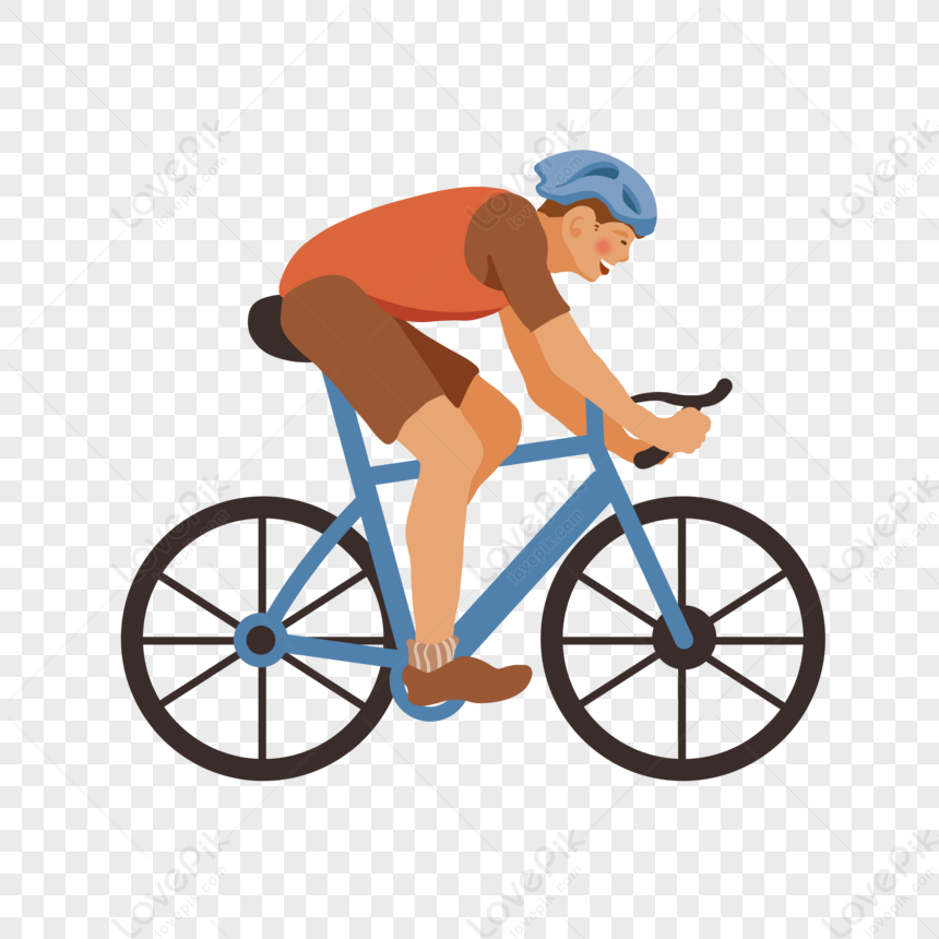 Uomo con bicicletta da corsa immagini grafiche vettoriali clipart  -peop1269-CoolCLIPS.com