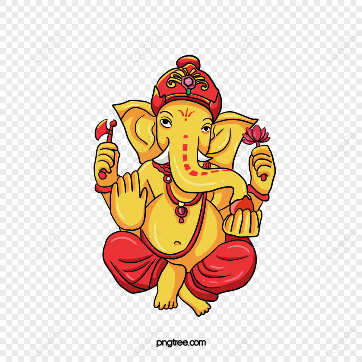 Ganesha - Ganesh Line Art - CleanPNG / KissPNG