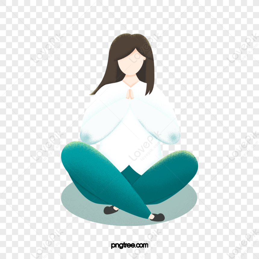 Obese Girl Meditating Yoga,physical Exercise,girls,sit In