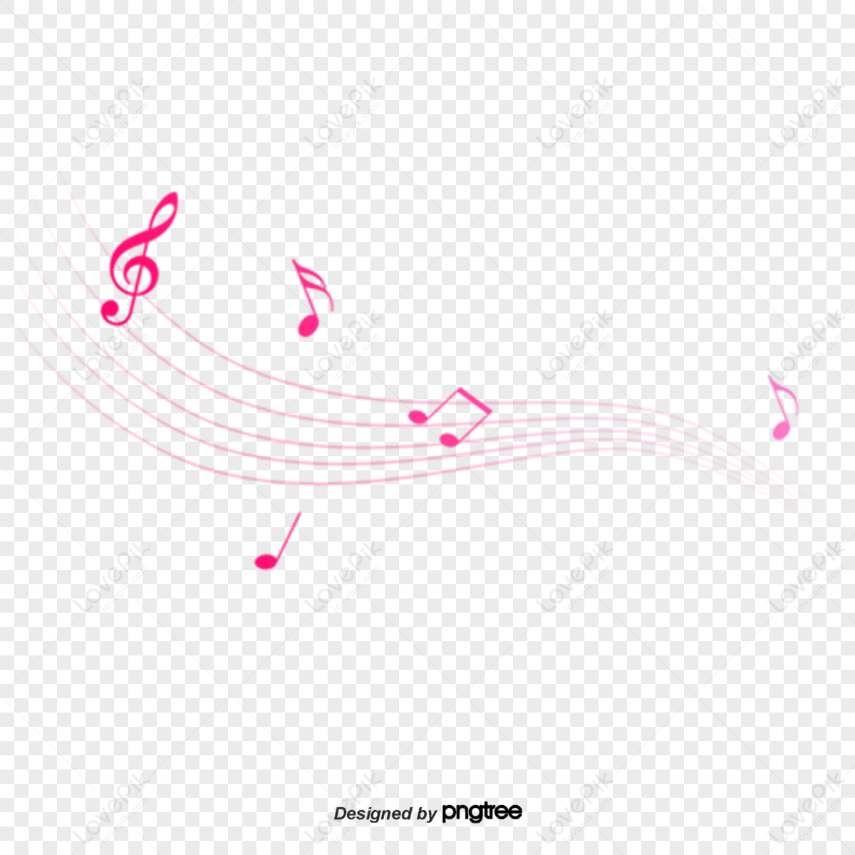 Pink Dynamic Music Symbol,musical Notation,music Symbols,music Notation ...