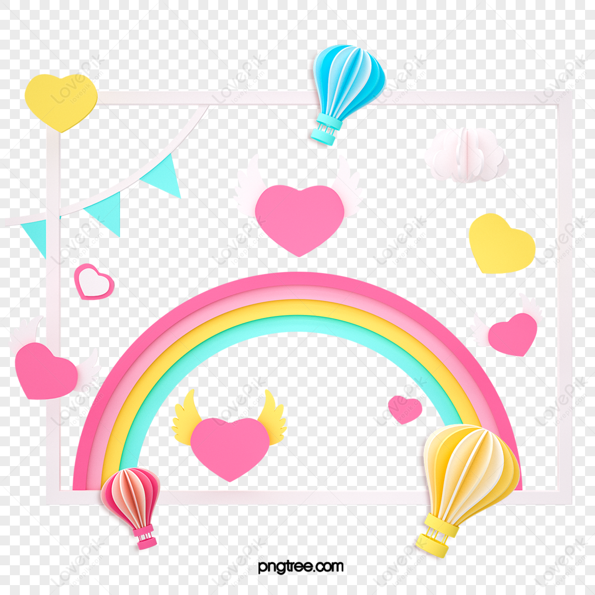 3d Rainbow PNG Transparent Images Free Download, Vector Files