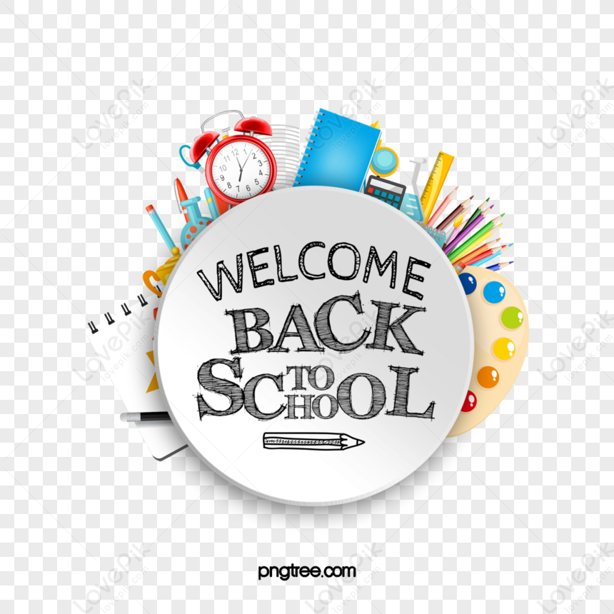 Torna A Materiale Scolastico Fornisce Lora Della Sveglia,clipart  Rossa,ritorno A Scuola PSD Immagine Gratis, Grafica download su Lovepik