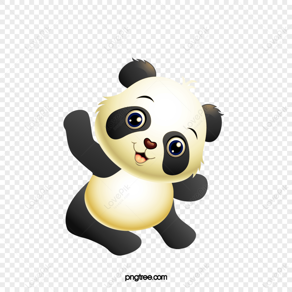 Cute Expression Cartoon Panda 14500156 PNG