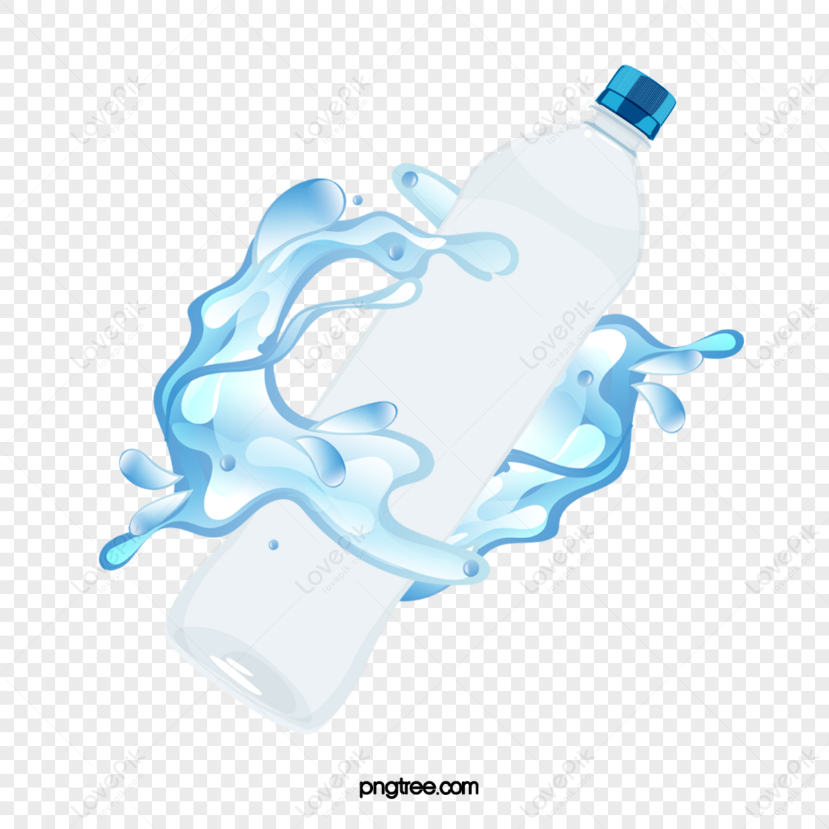 mineral water bottle illustration free download