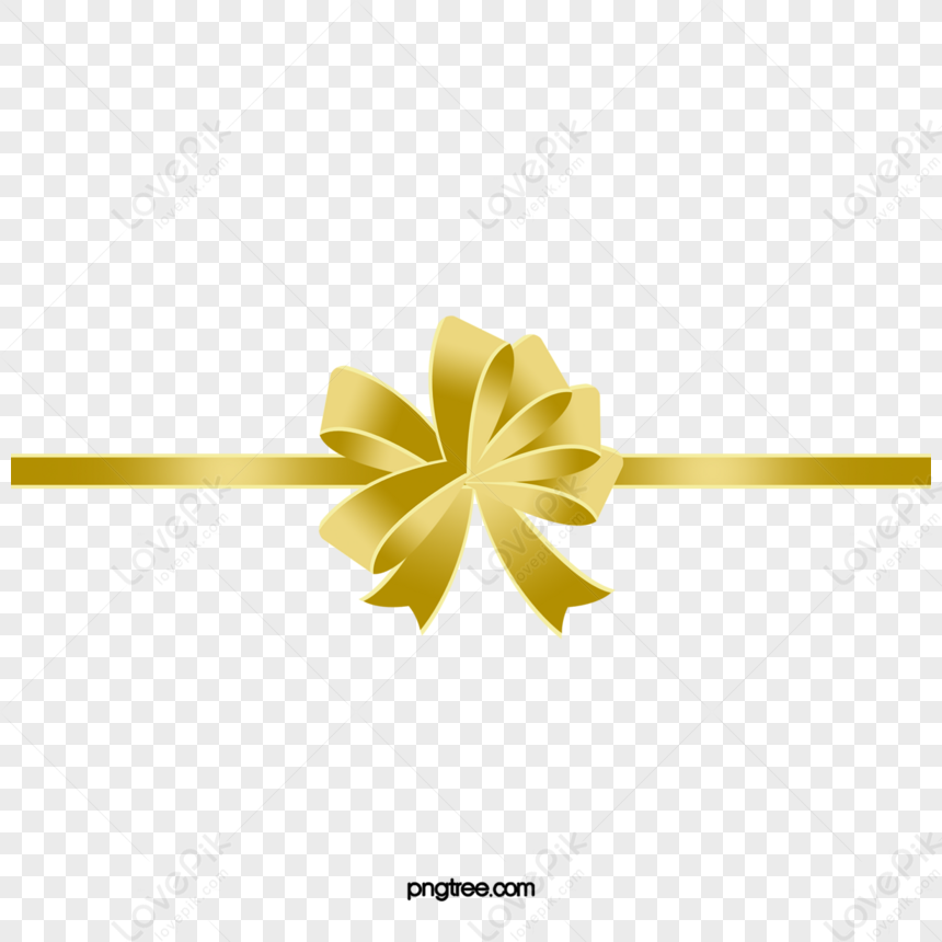 Golden Gift Bow Free Psd Transparent PNG Images | PSD Free Download -  Pikbest
