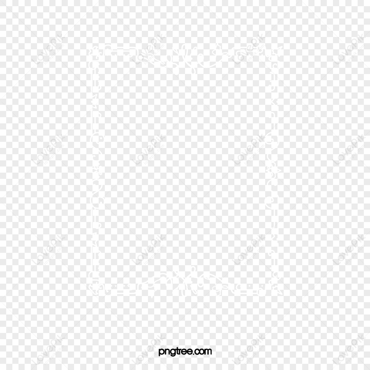 Simple Hand-painted White Border,frame,white Borders,white Hands PNG Hd ...