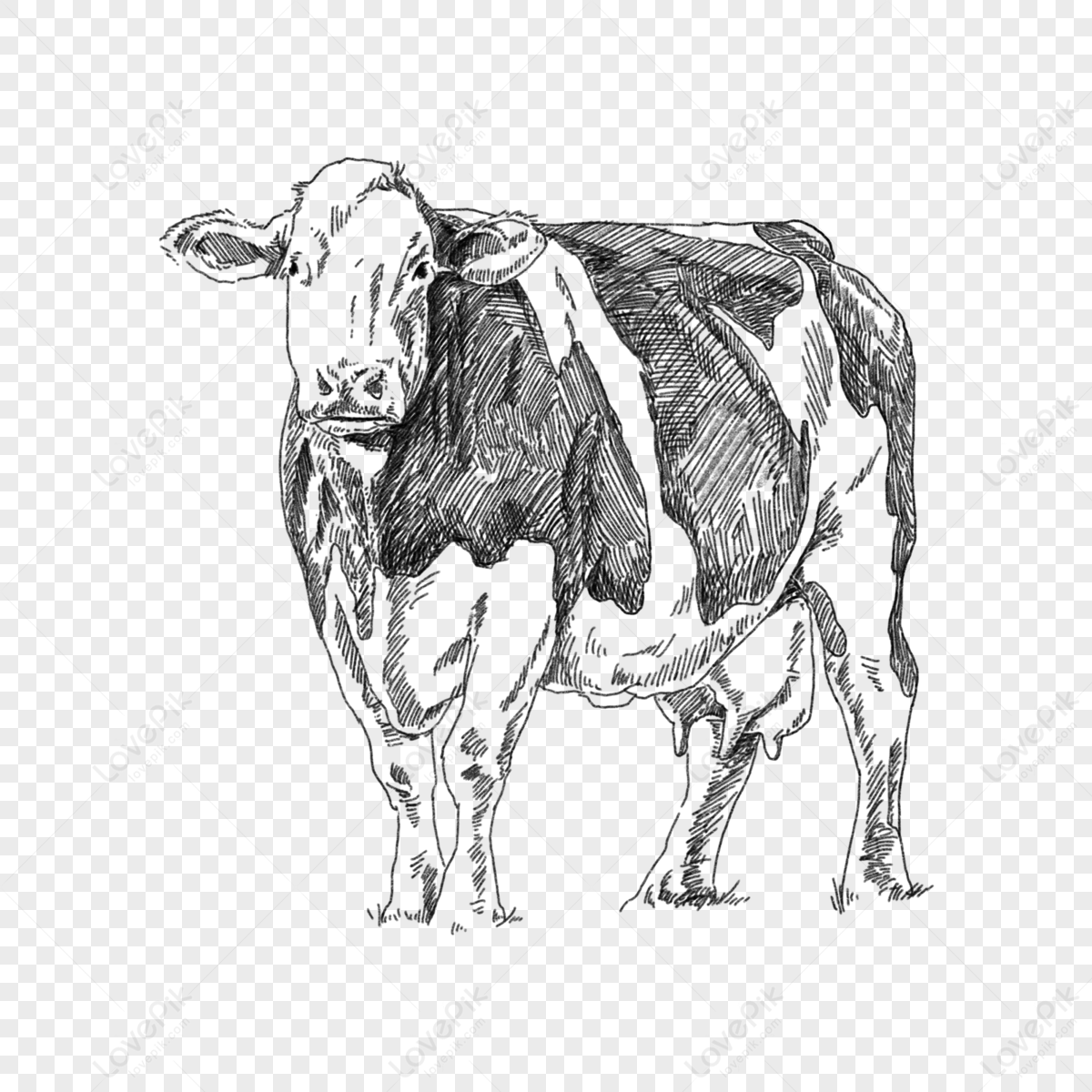 www.shutterstock.com/image-vector/sketches-cow-dra...