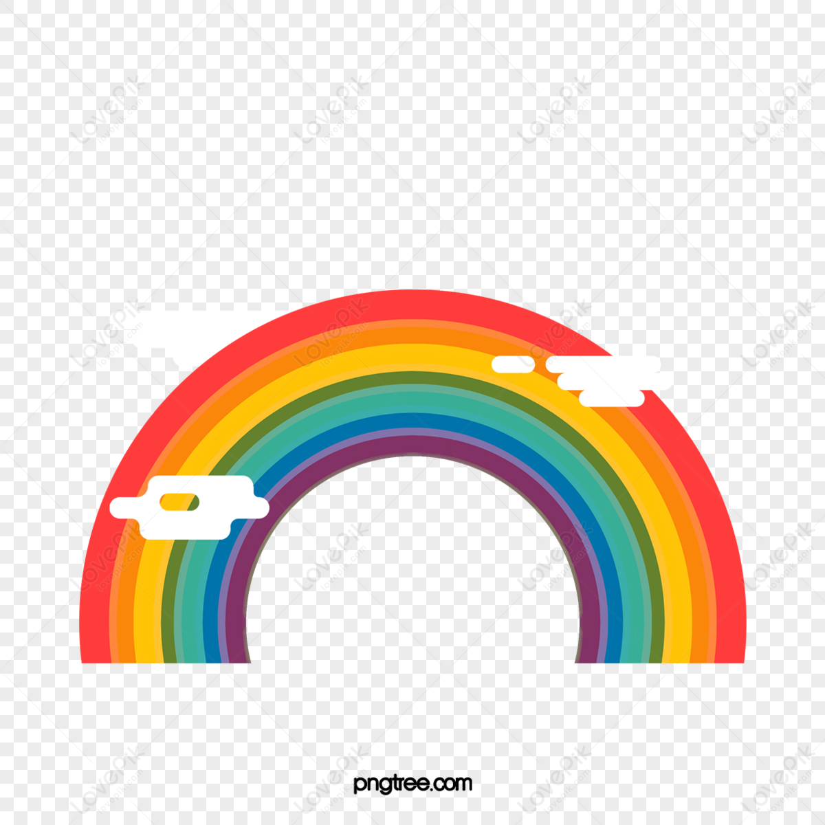 Cartoon Cute Rainbow Illustration,arrange,sampler,sample PNG Image Free ...