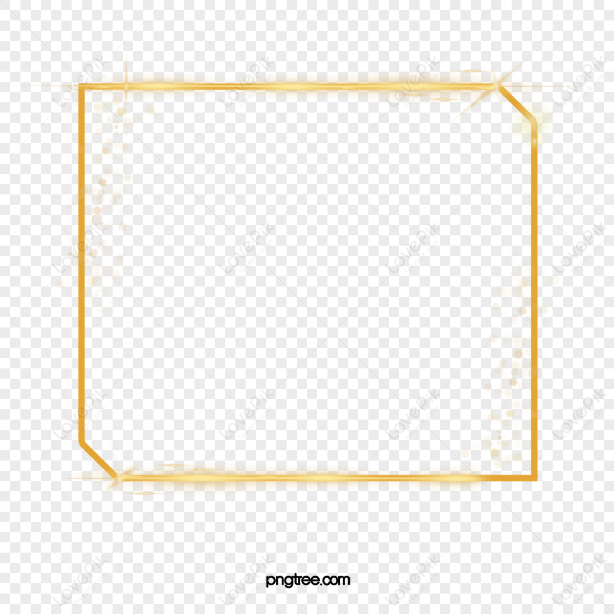 Gold Line Border PNG Images With Transparent Background | Free Download ...