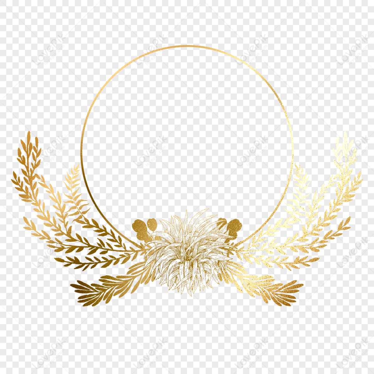 Gold Leaf Lion Logo