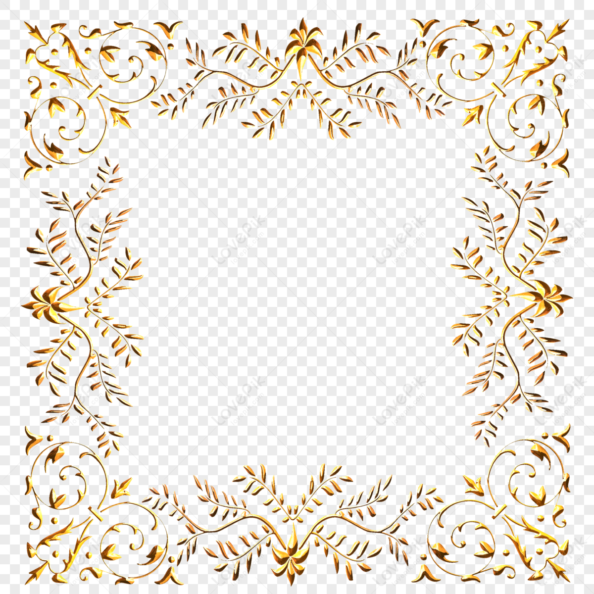 Luxury Classical Art Embossed Border Element,vintage,transparent Border ...