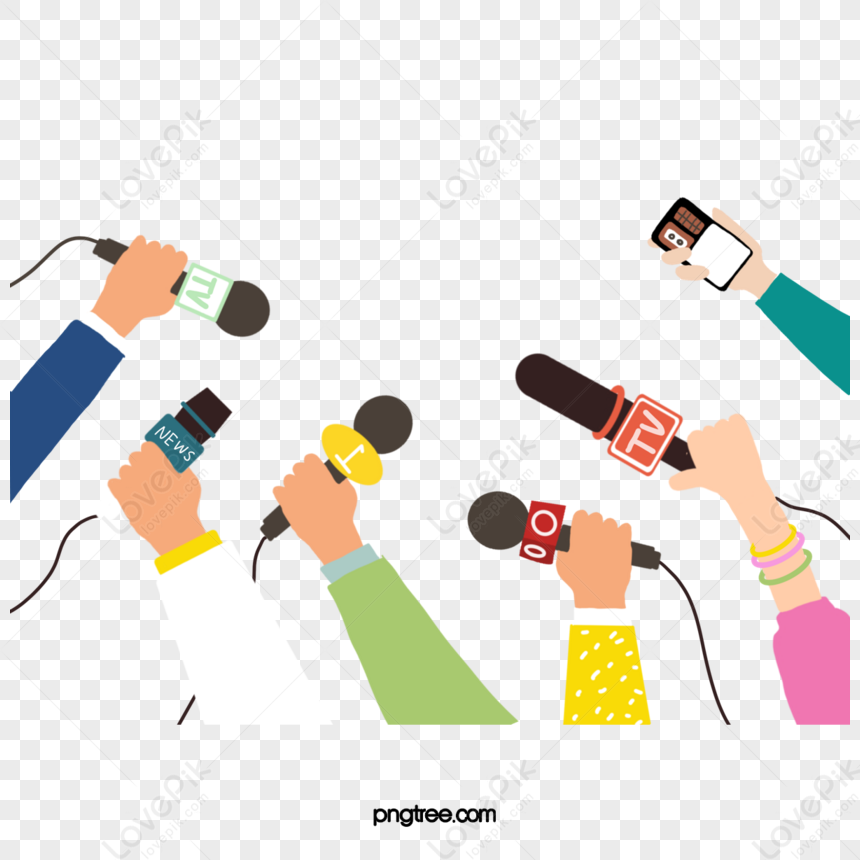 interview télévisée clipart