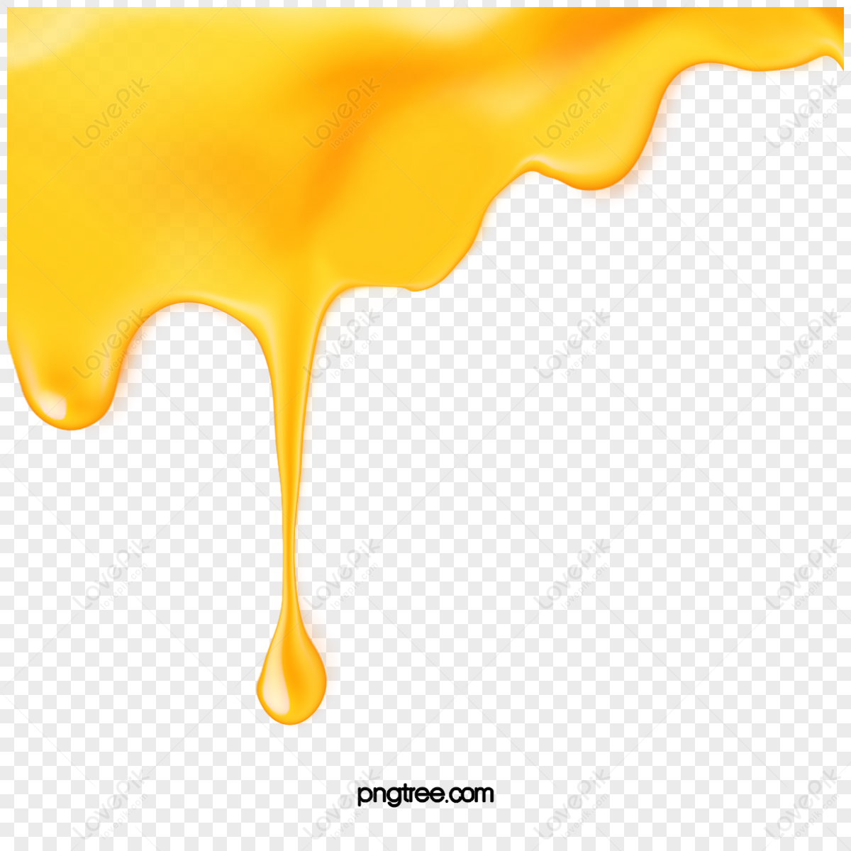 Bee Honey Dripping Element,paint Drip,yellow Honey,frame Template Free ...