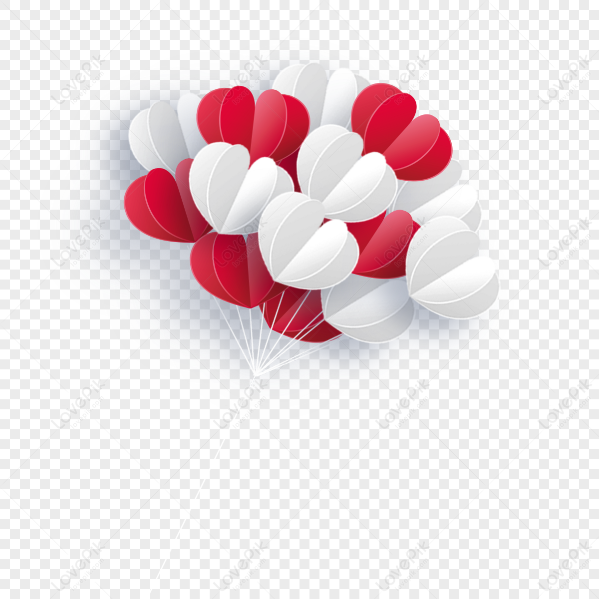 Balloon String PNG Transparent, Illustrator Wind Colorful Balloon