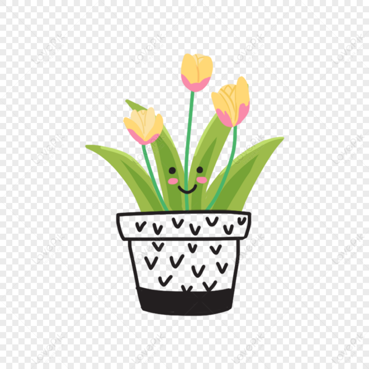 How to Draw a Potted Plant - Really Easy Drawing Tutorial