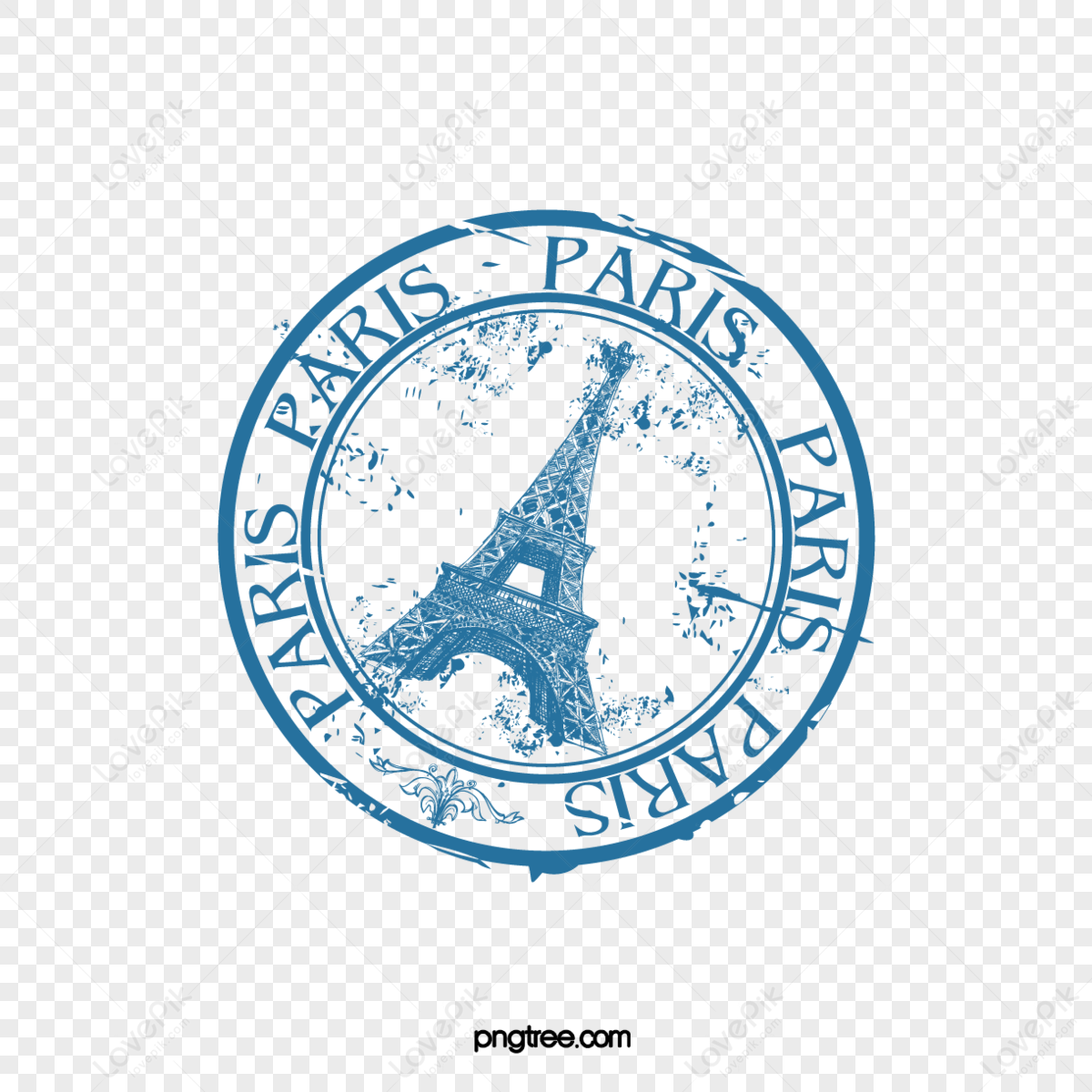 Eiffel Tower retro style postmark,chapter,vintage style,vintage seal png transparent background
