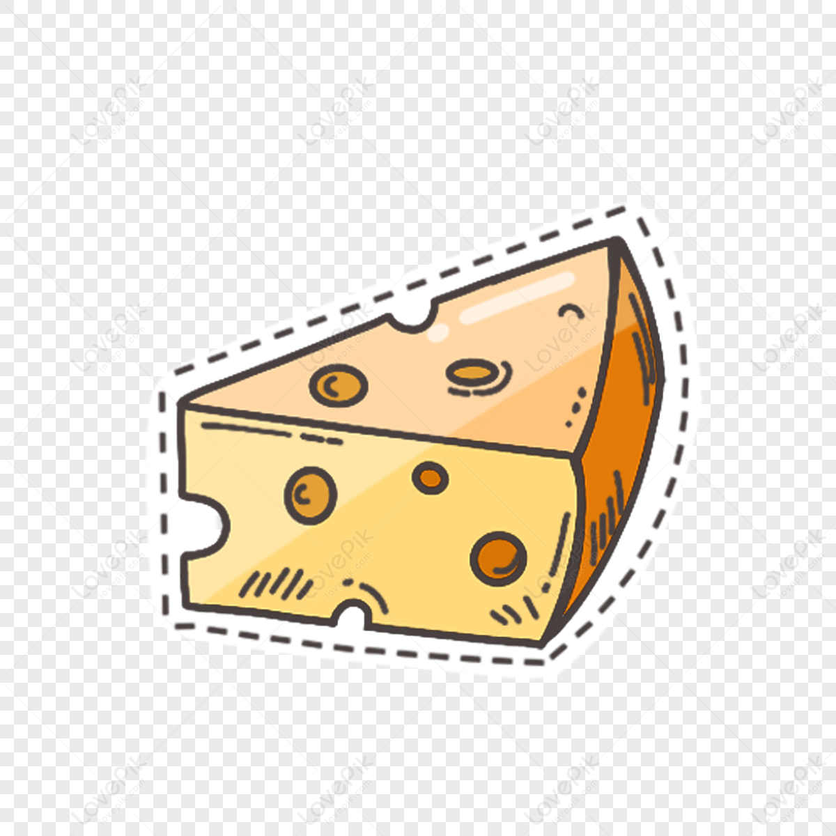 Fast Food Cute Cartoon Food Cheese Cheese Cheese,butter,snack PNG ...