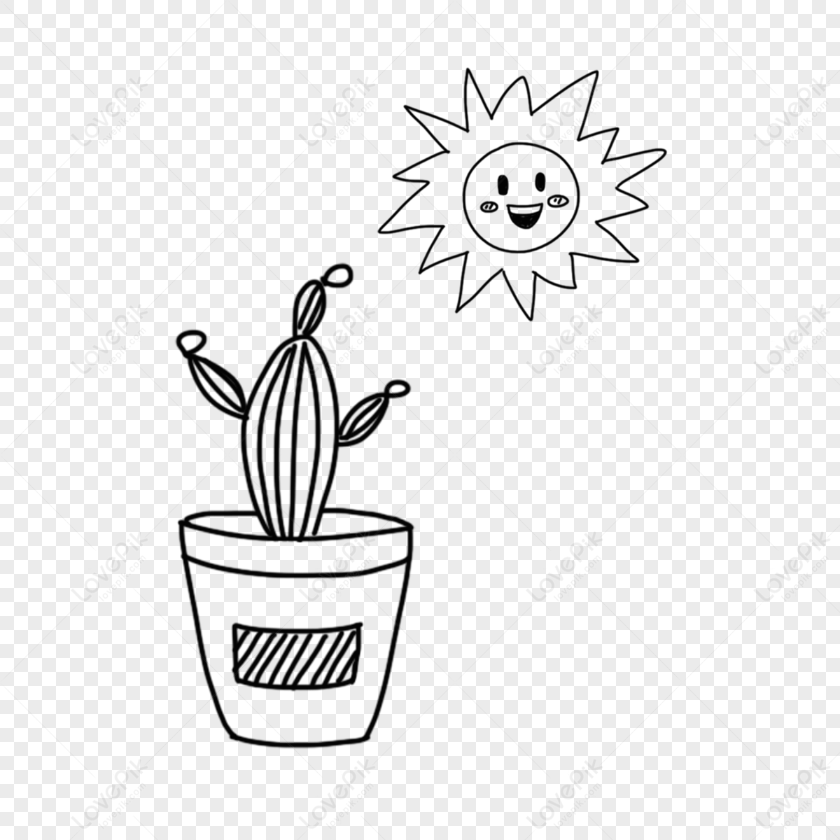 7 Cactus Illustration, Plant Drawing, Catus, Succulents, - Cactos Com  Flores Desenho Png - Free Transparent PNG Download - PNGkey