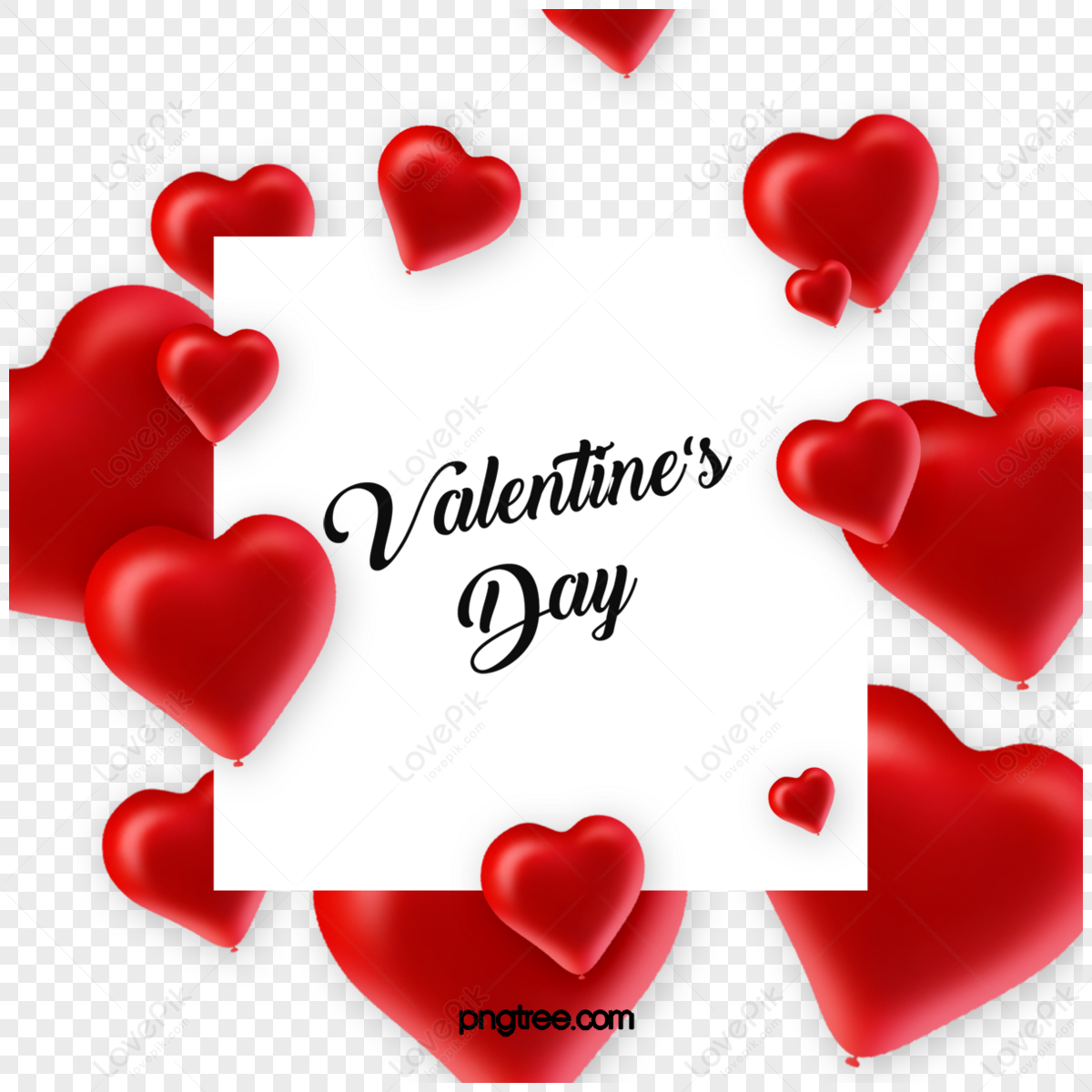 Heart shapes in red colors. Cute and romantic decoration for love design  concept 23234885 PNG